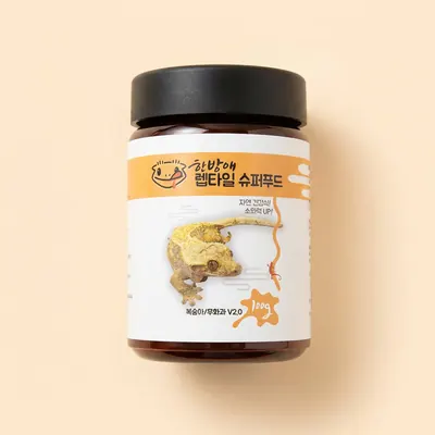한방애 크레스티드게코 슈퍼푸드, 복숭아 무화과맛, 50g, 1개