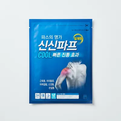 신신제약 신신파스 쿨 붙이는파스 대형, 5매입, 4팩, 1개