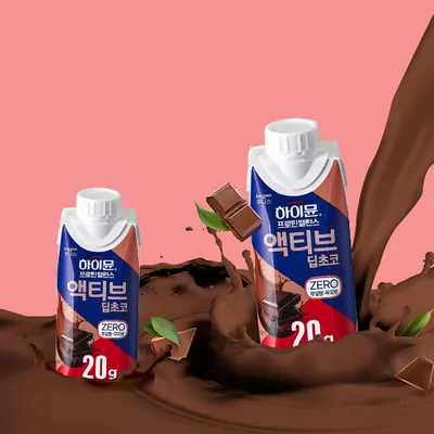 하이뮨 프로틴 밸런스 액티브 제로, 딥초코, 250ml, 18개