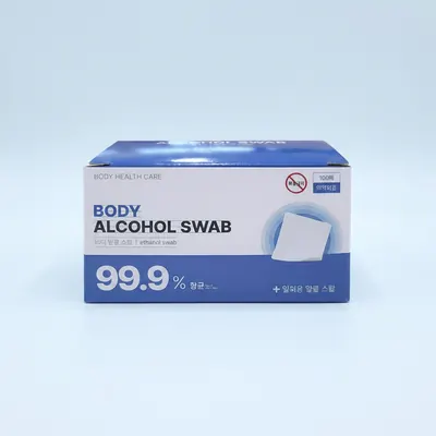바디 알콜솜, 일회용, 100매, 5박스