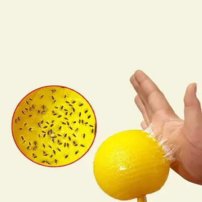 초강력 끈끈이 트랩볼, 노랑, 6개