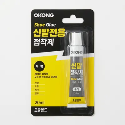 오공 신발전용 접착제, 투명, 20ml, 1개