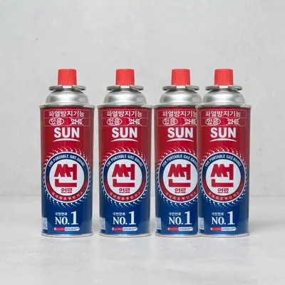 썬연료 부탄가스, 220g, 4개입, 1개