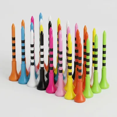 눈금 골프티 롱티, 랜덤발송, 83mm, 20개, 1세트