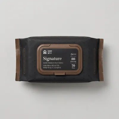 숨 시그니처 물티슈, 63gsm, 70매, 10팩