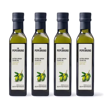 페페브루노 엑스트라버진 올리브오일, 250ml, 4개