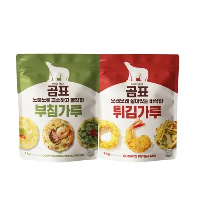 곰표 부침가루 + 튀김가루, 1kg, 2개, 1개