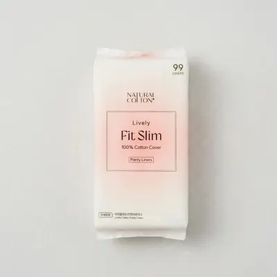 내츄럴코튼 라이블리 핏슬림 팬티라이너, 일반, 99개입, 1팩