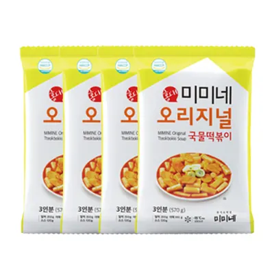 미미네 오리지널 국물떡볶이, 오리지널, 570g, 4봉