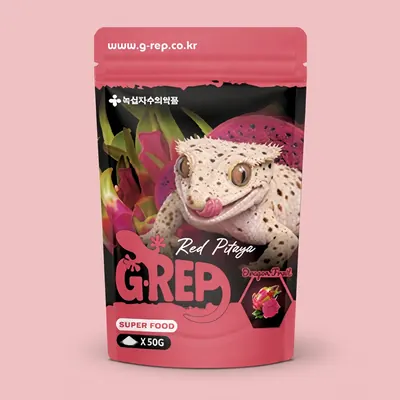 녹십자 지렙 크레스티드 게코 사료, 용과맛, 슈퍼푸드, 50g, 1개