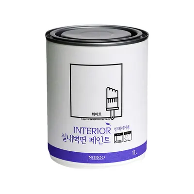노루표 벽지용 페인트, W31FE97, 화이트, 1L, 1개