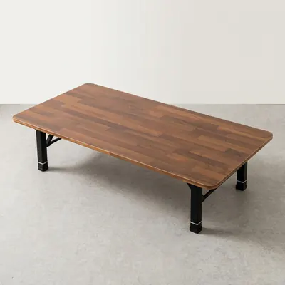 이반가구 쌍다리 4단 테이블, 멀바우 블랙, 1200x600mm, 1개