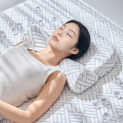 리브맘 아이스쿨링 냉감 바른자세 경추베개, 1개