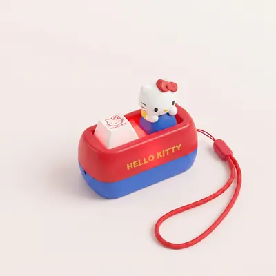 헬로키티 LED 키캡 키링, 헬로키티 레드, 1개