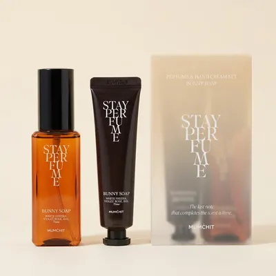 멈칫 스테이 퍼퓸 핸드크림 세트 버니솝, 스테이 퍼퓸 80ml, 핸드크림 30ml, 1개