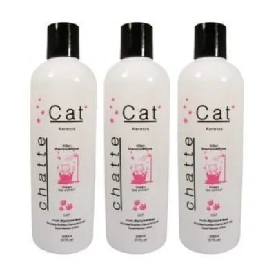 샤뜨 키튼 샴푸린스, 고양이, 500ml, 3개