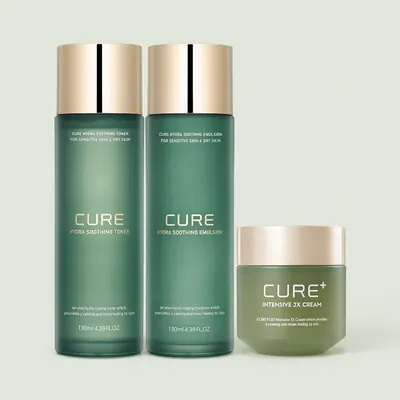 김정문알로에 수딩 기초 3종, 토너 130ml 1개 + 에멀전 130ml 1개 + 2X 크림 50g 1개, 1세트