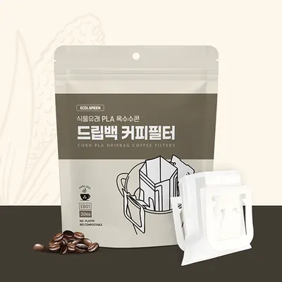 옥수수콘 드립백 커피필터, 30매입, 1개