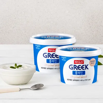 일동후디스 후디스 그릭요거트 플레인, 450g, 2개