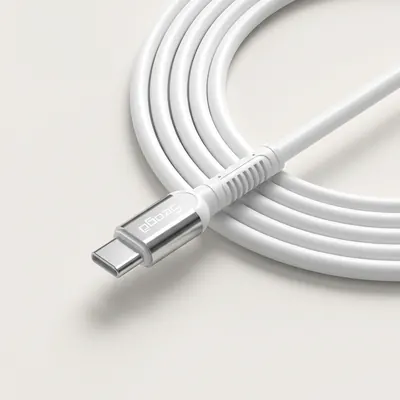 서가 메탈 고강도 60W PD CtoC타입 초고속 케이블, 화이트, 3m, 2개