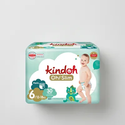 킨도 프리미엄 기저귀 오! 슬림 팬츠, 6단계, 120매
