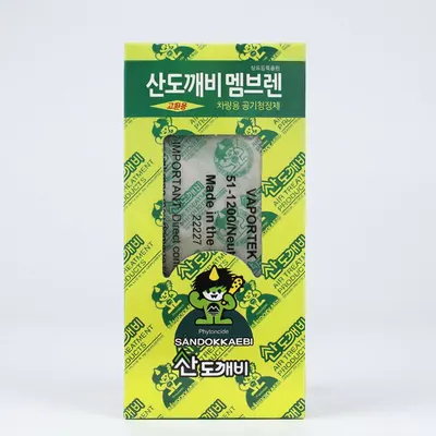 산도깨비 멤브렌 차량용 공기청정제, 피톤치드, 1개