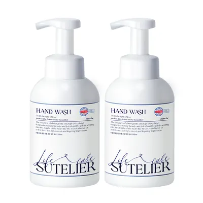 수뜰리에 클린 퍼퓸 포밍 핸드 워시, 블랑쉬향, 510ml, 2개