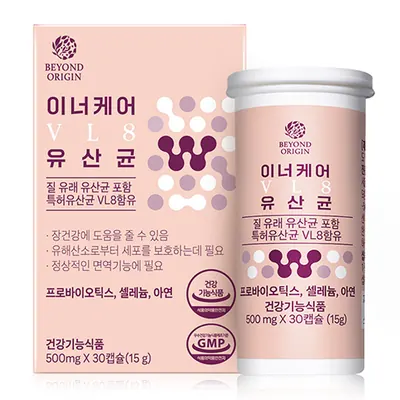 비욘드오리진 이너케어 VL8 질유산균, 500mg, 30캡슐, 1개