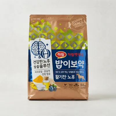 하림펫푸드 밥이보약 활기찬 노후, 도그(강아지용), 3.4kg, 1개