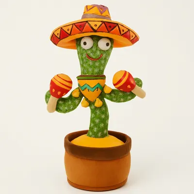 MJS JOYFUL 춤추는 선인장 인형, 30cm, 1개