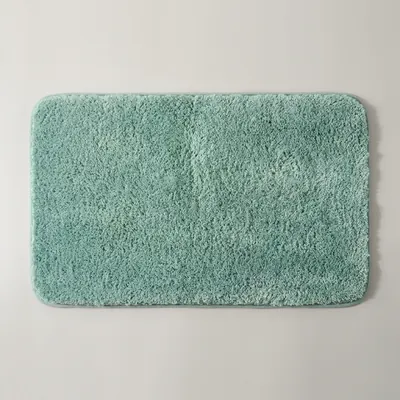 애플민트 빨아쓰는 호텔 주방 욕실 먼지없는 부드러운 발매트, 사파이어그린, 50x80cm