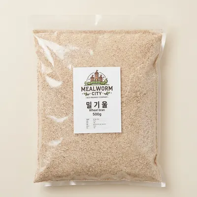 밀웜씨티 프리미엄 국내산 밀기울, 500g, 2개