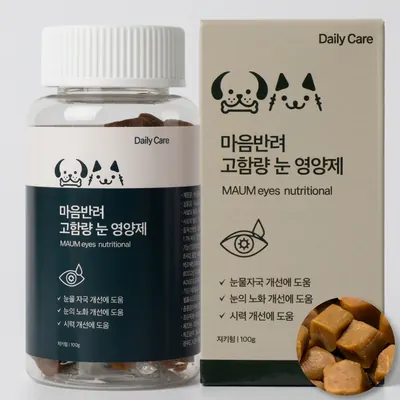 마음반려 강아지&고양이 눈 영양제, 눈물개선/눈건강, 60개입, 1통