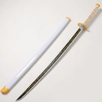 귀멸의칼날 젠이츠칼 일륜도, 블랙벨트, 76cm, 1개
