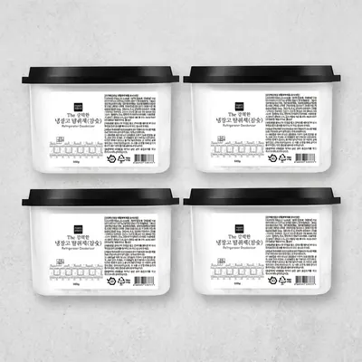 가성비가브랜드다 더 강력한 냉장고 탈취제, 참숯, 300g, 4개