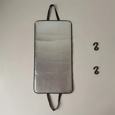 에어컨 실외기 덮개, 실버, 45x94cm