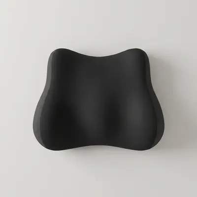대한 편한 바른자세 메모리폼 의자 등받이 허리 쿠션, 올블랙, 바른자세 등받이 쿠션