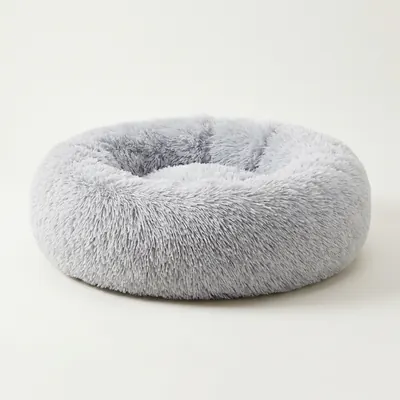 에코벨 강아지 도넛방석, 그레이, 60cm, 1개