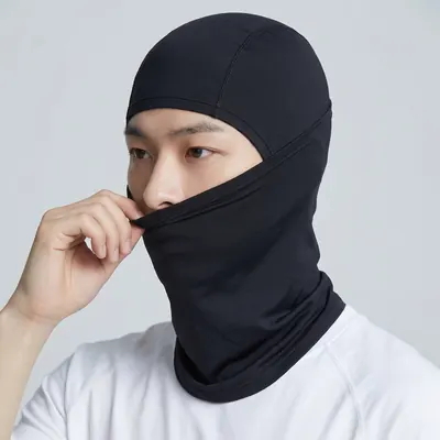 여름 자외선차단 쿨 바라클라바, 블랙+블랙, FREE, 2개