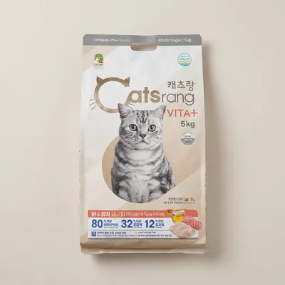 캐츠랑 업그레이드 VITA+ 고양이 사료, 닭, 5kg, 1개