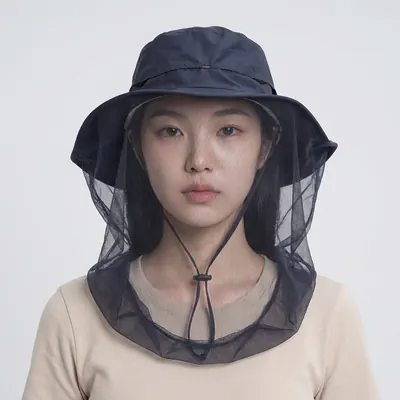 컬러풀 방충모자, 네이비, FREE, 1개
