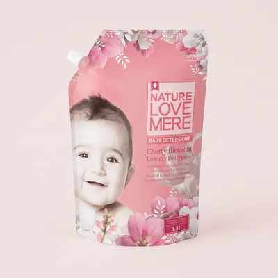 네이쳐러브메레 아기세탁세제 리필, 체리블라썸향, 1300ml, 4팩, 1세트