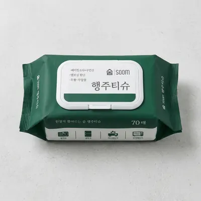 숨 행주티슈(캡형), 70매, 10팩, 1개