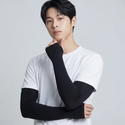 딥루트 자외선차단 손등형 팔토시 쿨토시, 블랙, FREE, 4세트