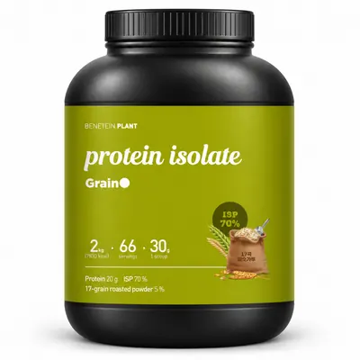 베네틴 플랜트 프로틴 쉐이크 아이솔레이트 곡물맛, 2kg, 1개