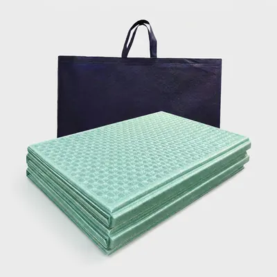 디나은 캠핑매트, 대형, 200x140cm, 블루+블루, 캠핑매트가방, 2세트