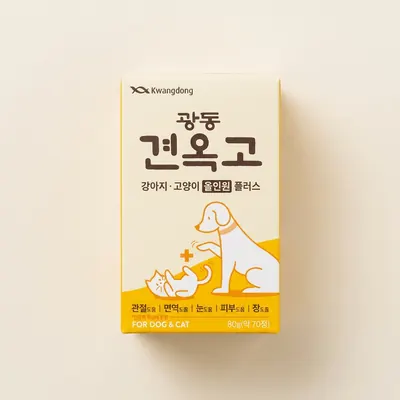 광동 견옥고 올인원 플러스, 강아지 고양이, 종합영양제, 70정, 1개