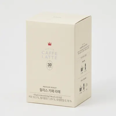 할리스 카페 라떼, 15g, 30개입, 3개