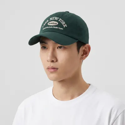 레터링 볼캡, M로고, 옐로우, 1개