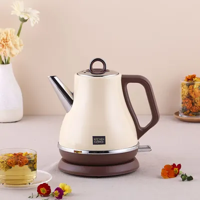 키친플라워 테티 전기포트, KEK-DJ124, 아이보리, 1.2L, 1개